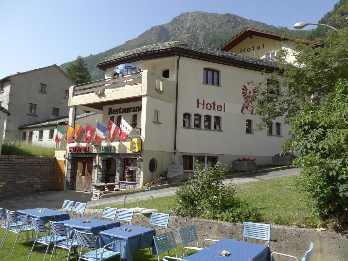 Hotel-Restaurant Grina Simplon Buitenkant foto